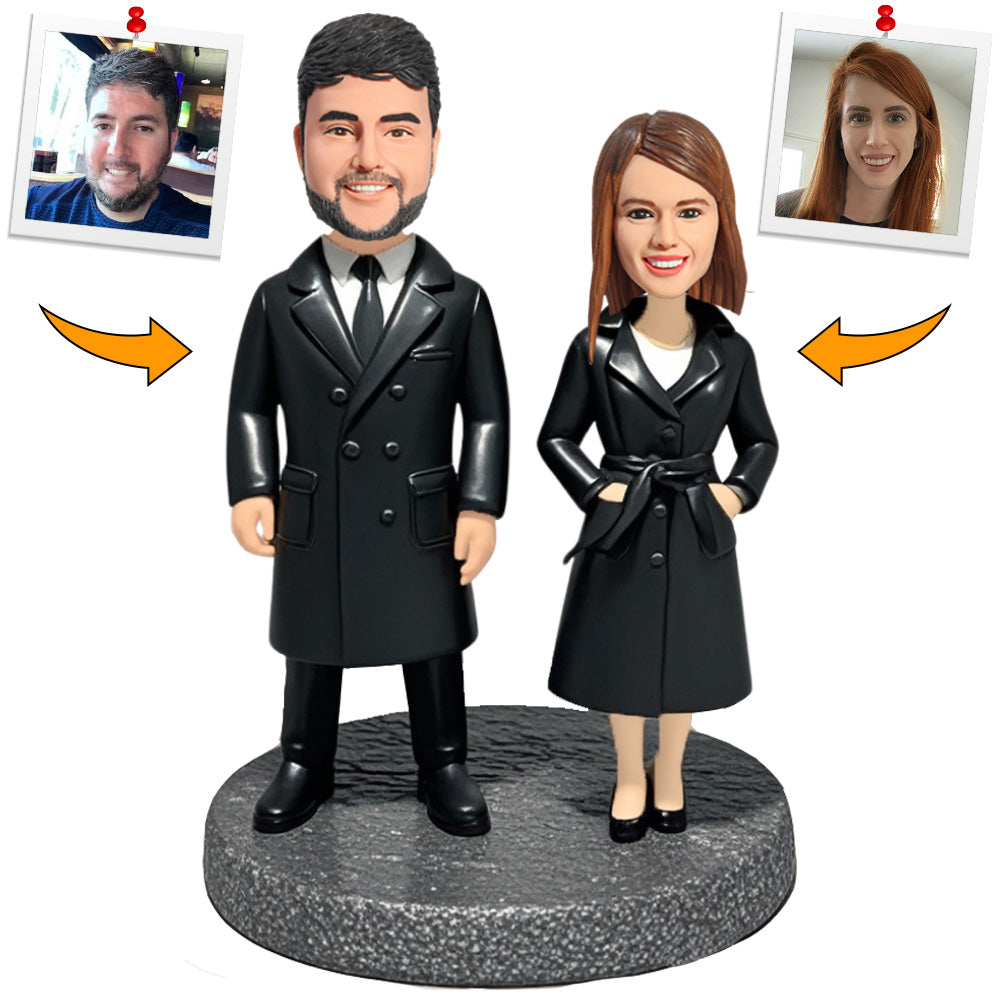 Wear Black Couple Clothes Custom Bobbleheads