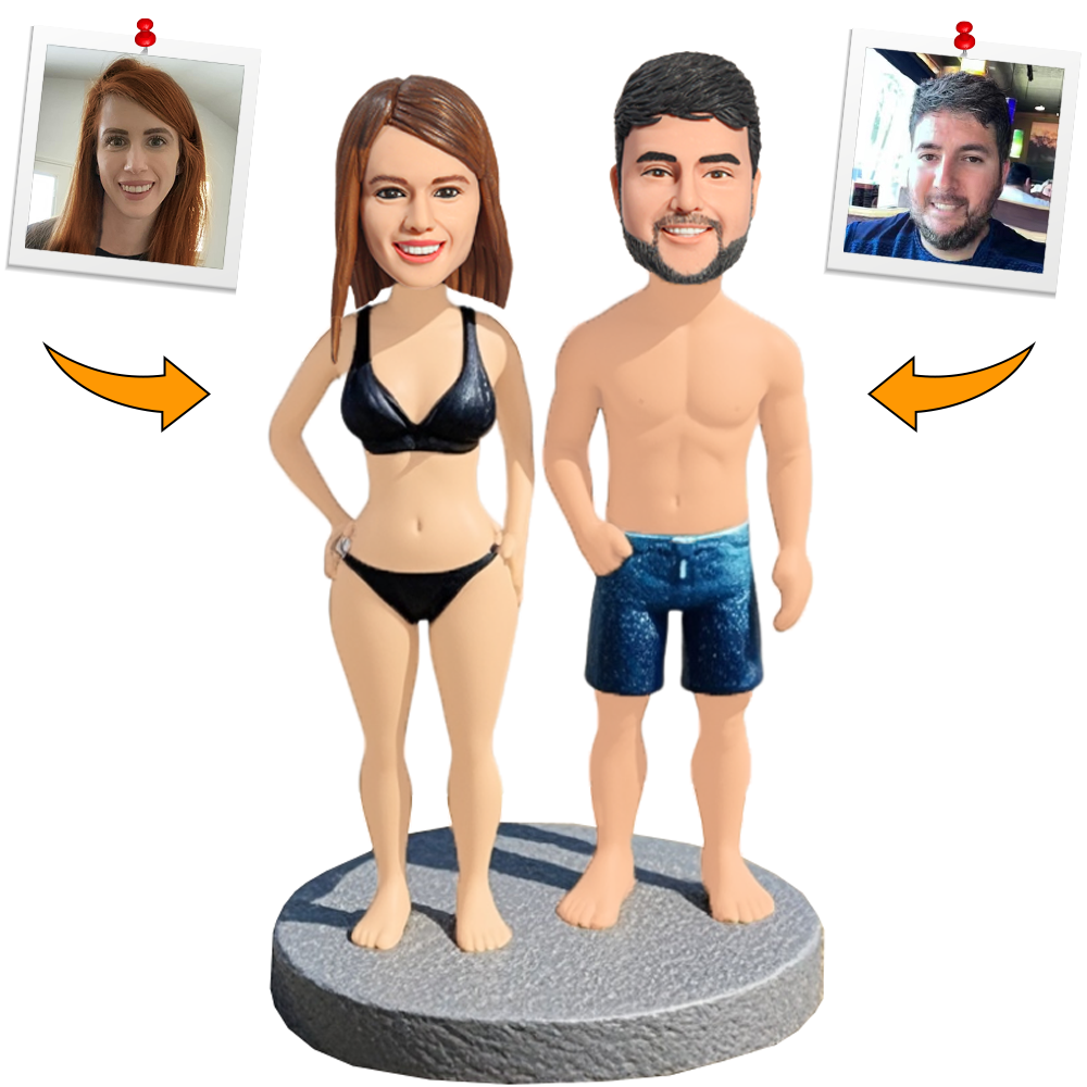 Bikini Sexy Couple Custom Bobbleheads