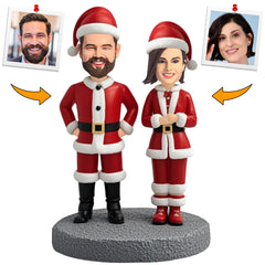 Hadmade Christmas Gifts Happy Christmas Couple Custom Bobbleheads