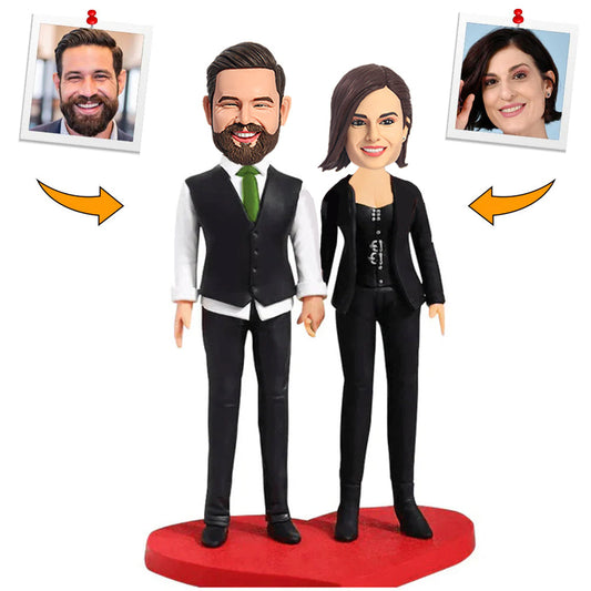 Dress Formally Couple Custom Bobblehead