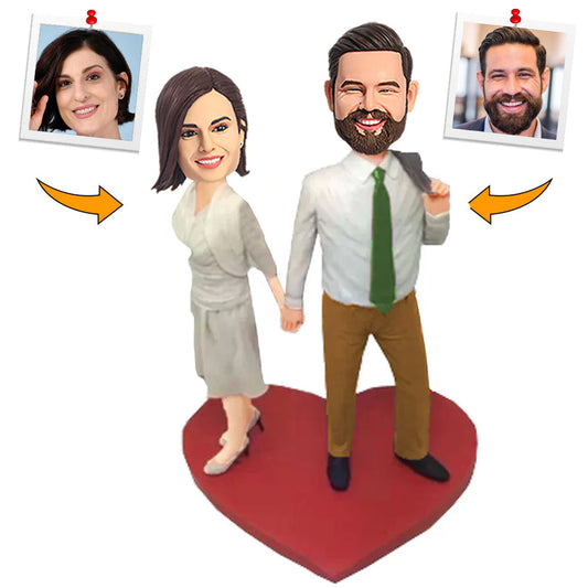 Business Happy Couple Custom Bobblehead
