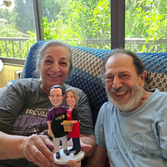 Together Through It All Couple Custom Bobbleheads Handcraft