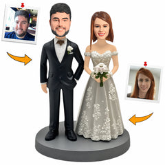 Handcraft Bride Groom Wedding Couple Custom Bobbleheads