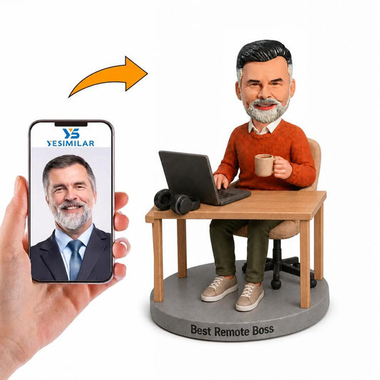 Custom Work From Home Boss Bobblehead