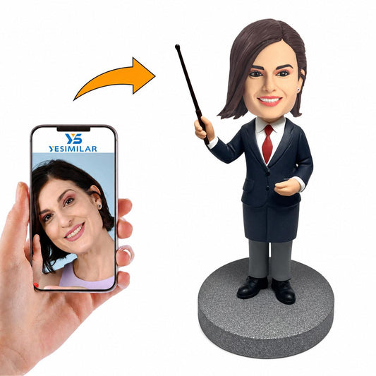 Handcraft Female Director of Studies Custom Bobbleheads