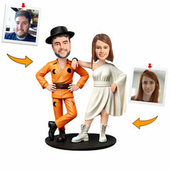 Couple Actors Entertainers Custom Bobbleheads Handmade Gifts
