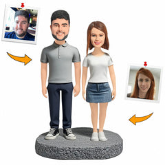 Perfect Pair Couple Handcraft Custom Bobbleheads Personalized Figure