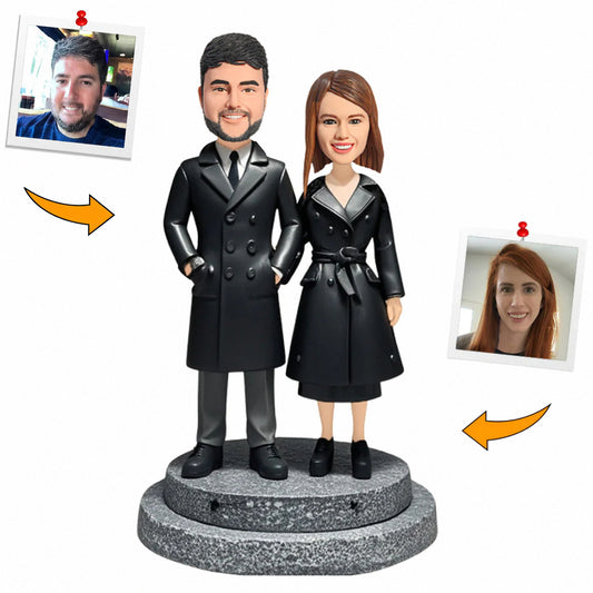 Picture Perfect Pair Couple Custom Bobbleheads Handcraft