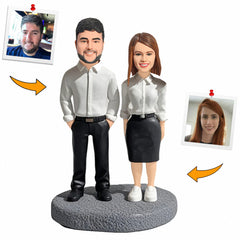 Handcraft Date Night Couple Custom Bobbleheads Personalized Figure