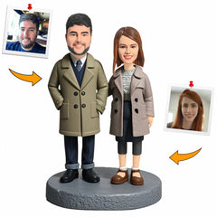 Handcraft Festival Chic Couple Custom Bobbleheads Personalized Figure