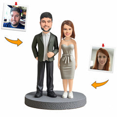 Handcraft Trendy Outfits Couple Custom Bobbleheads Personalized Figure