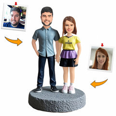 Handcraft Travel Companions Couple Custom Bobbleheads Personalized Doll