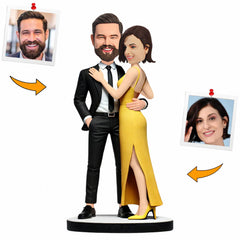 Handmade Gifts Business Attire Couple Custom Bobbleheads Personalized Doll