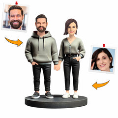 Fashion Modern Couple Custom Bobbleheads Handmade Gifts