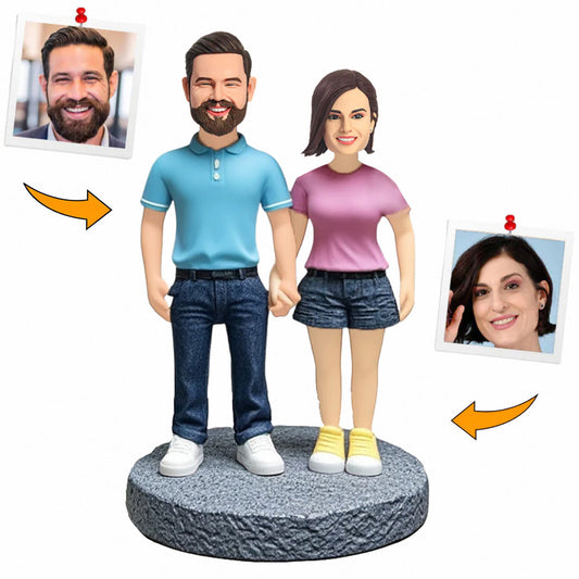 Together Always Couple Handcraft Custom Bobbleheads