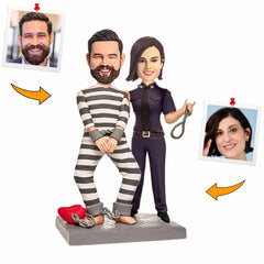 The Police and Prisoner Couple Custom Bobbleheads