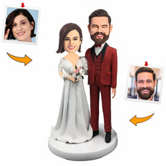 Wedding Clothing Couple Custom Bobbleheads