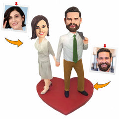 Business Happy Couple Custom Bobbleheads