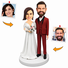 Wedding Clothing Couple Custom Bobbleheads
