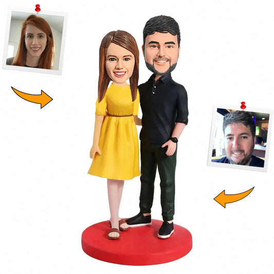 Formal Dressed Couple Custom Bobbleheads