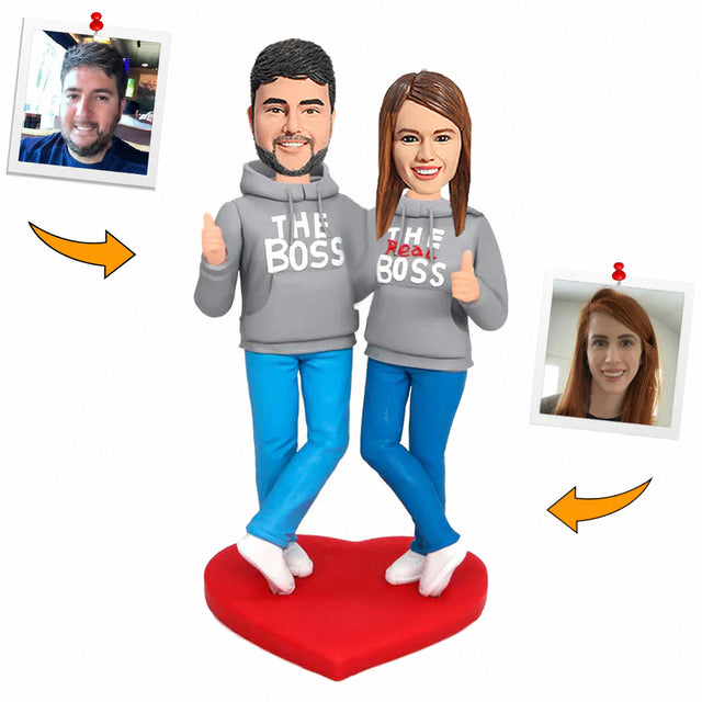 Custom Boss and Real Boss Couple Bobblehead