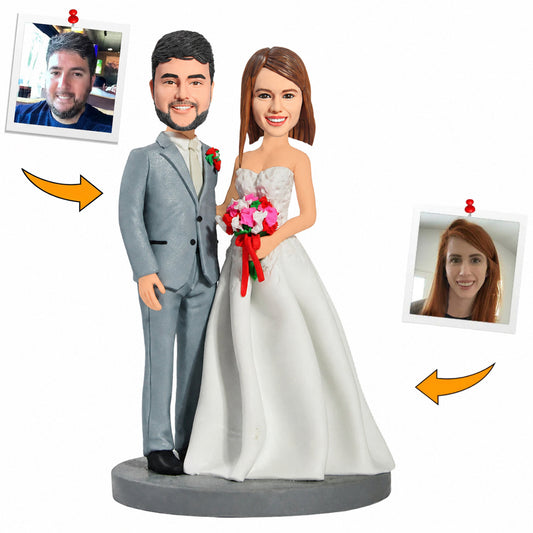 Handmade Gifts Wedding Couple Custom Bobbleheads Anniversary Gifts