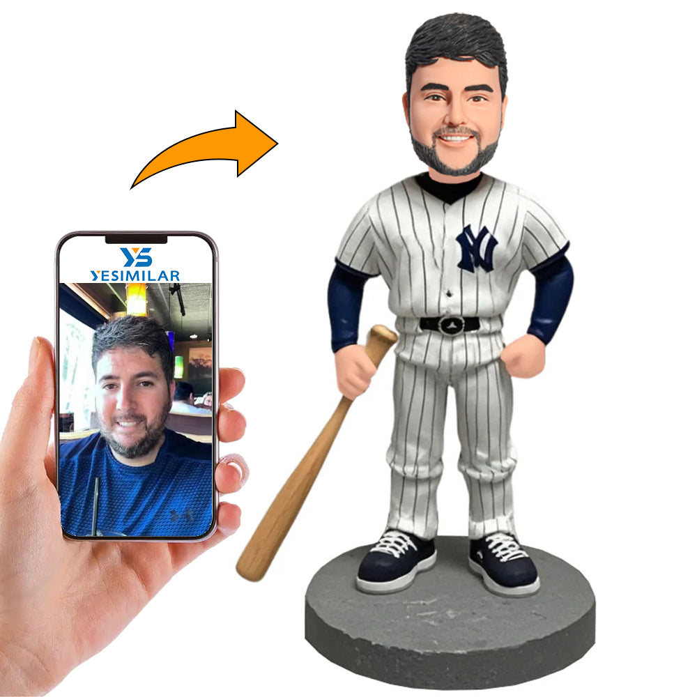 Handmade NY Fans New York Yankees Baseball Player Custom Bobbleheads