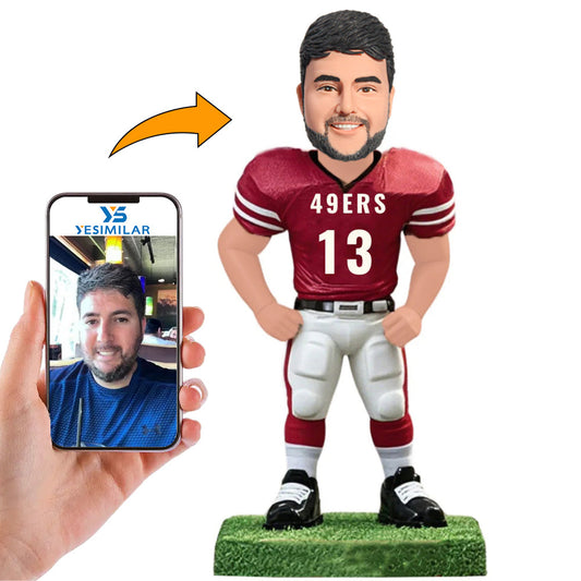 Handmade San Francisco 49ers Football Player Custom Bobbleheads