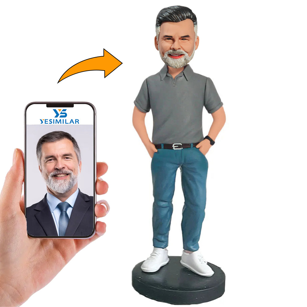 Handmade Casual Rich Boss Custom Bobbleheads